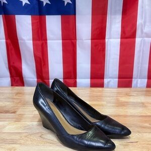 Franco Sarto Elegant Black Wedges